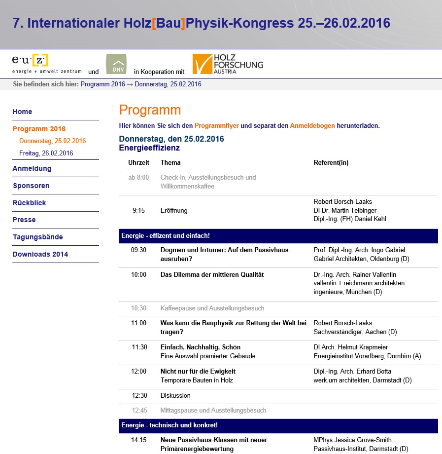 Programm Kongress