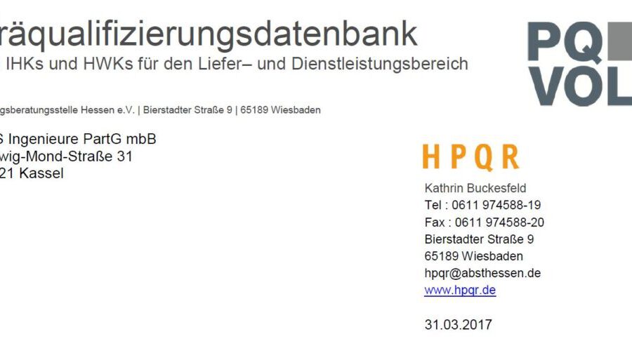 Präqualifizierungsdatenbank